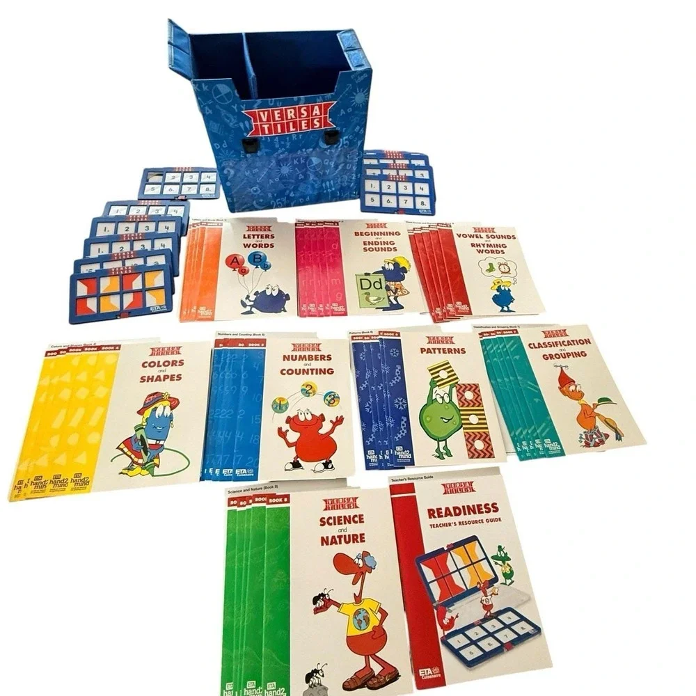 ETA Cuisenaire VersaTiles Kindergarten Math Reading Lab 40 Books 9 Cases Teacher